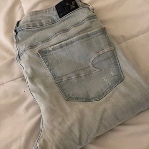 Light wash denim
